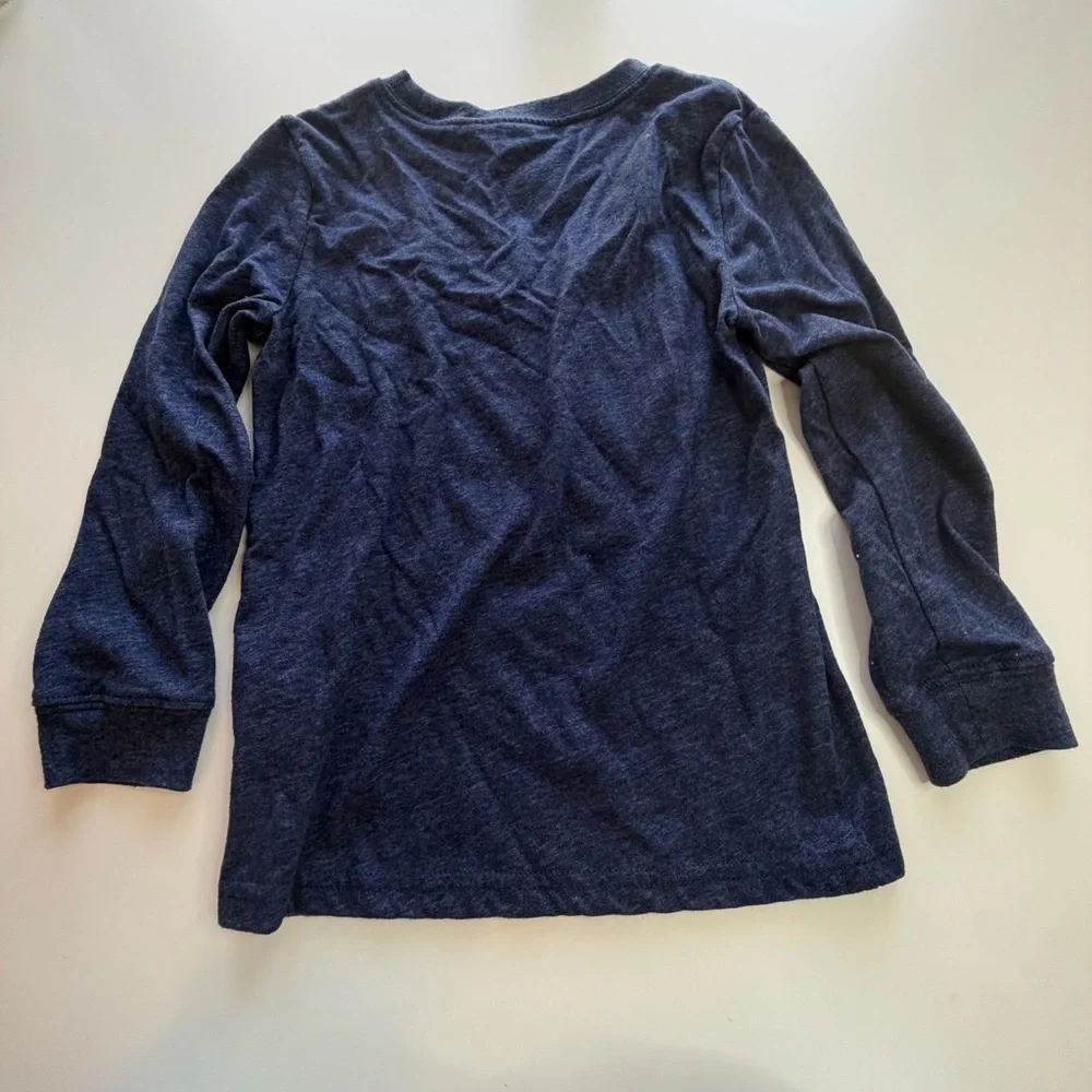 Carter's Navy Touchdown Dino Long Sleeve Tee